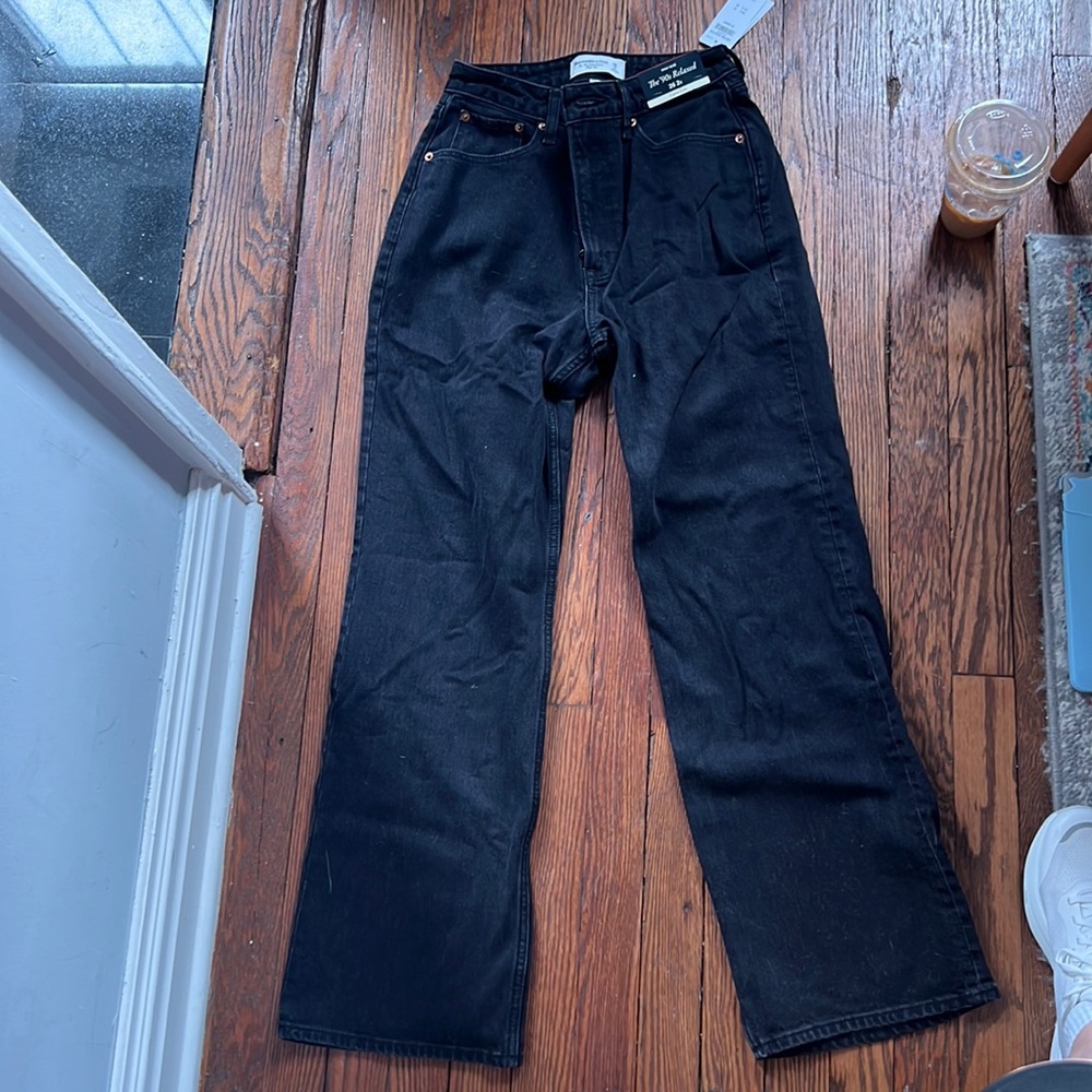 Brand new Abercrombie black jeans